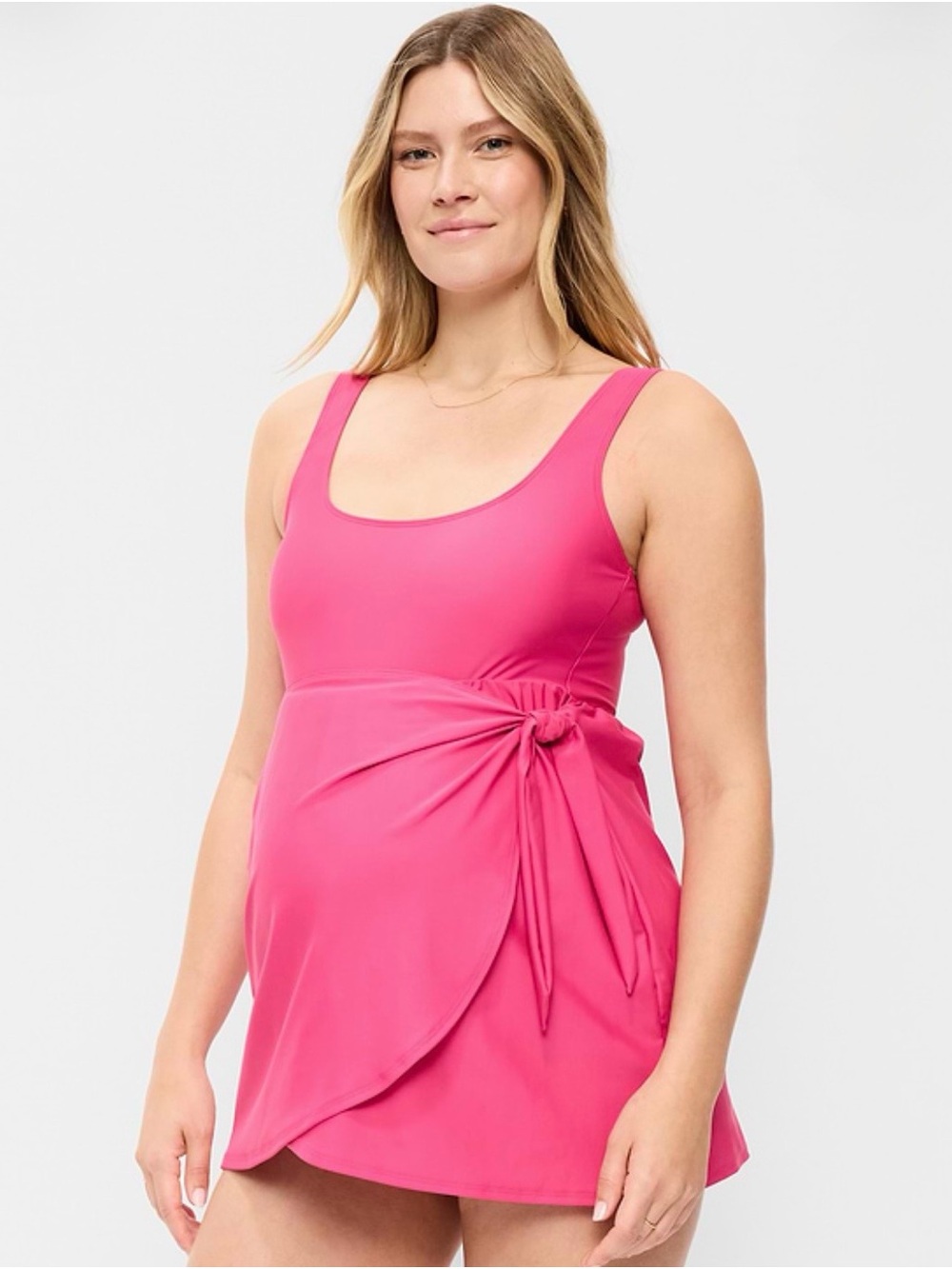 Old Navy Pink Maternity Wrap Swim Dress
